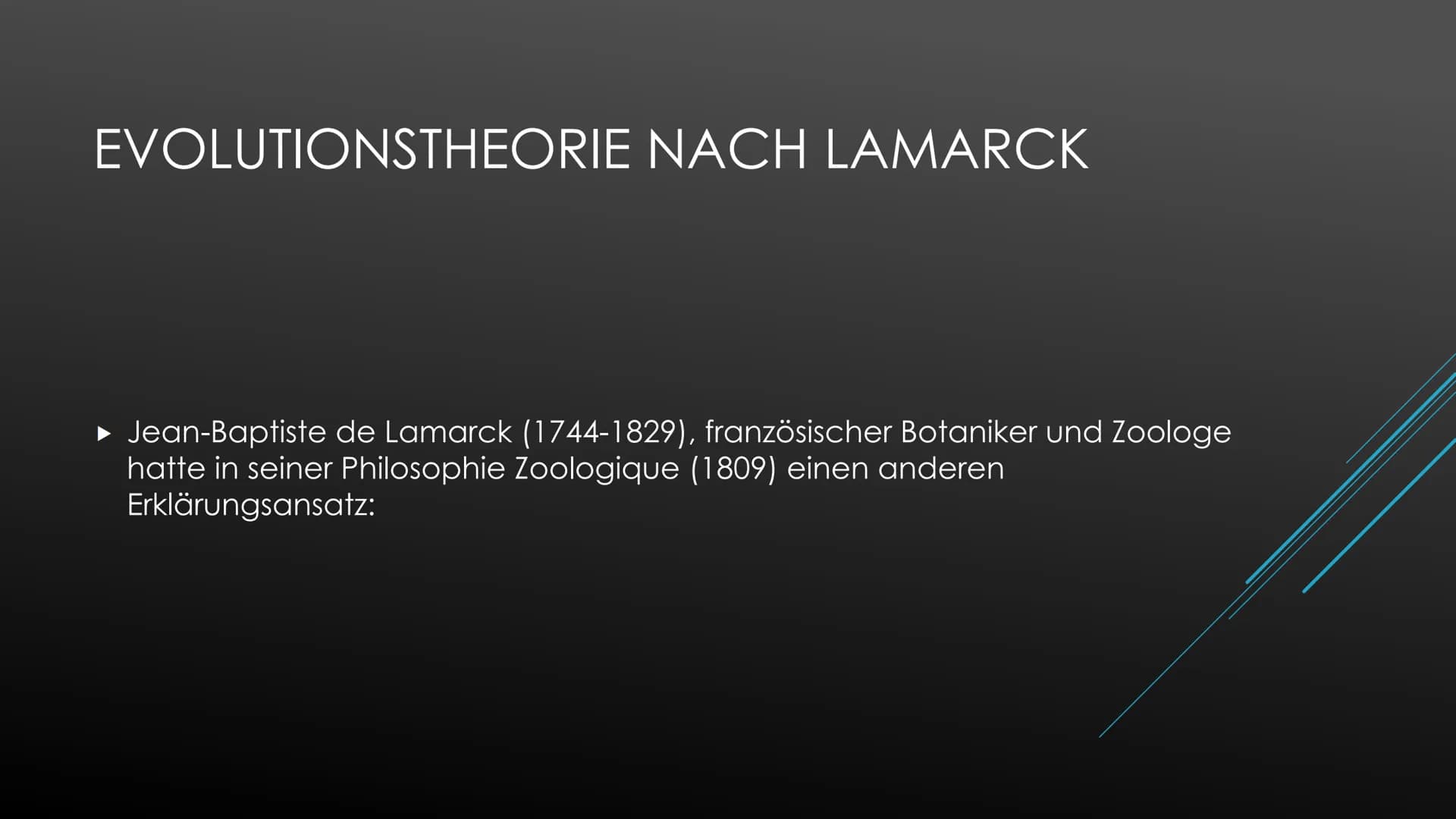 EVOLUTIONSTHEORIE
DARWIN VS LAMARCK
Biologie Oberstufe Darwin vs. Lamarck
Charles Robert Darwin (1809-1882), britischer Biologe und Naturfor