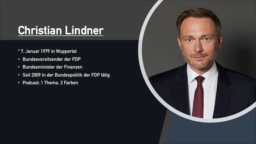 Freie
Demokraten
FDP
FDP
Freie Demokratische
Partei ●
●
●
Freiheit des Einzelnen
Vorsitzender: Christian Lindner
• Ca. 70.000 Mitglieder
92 