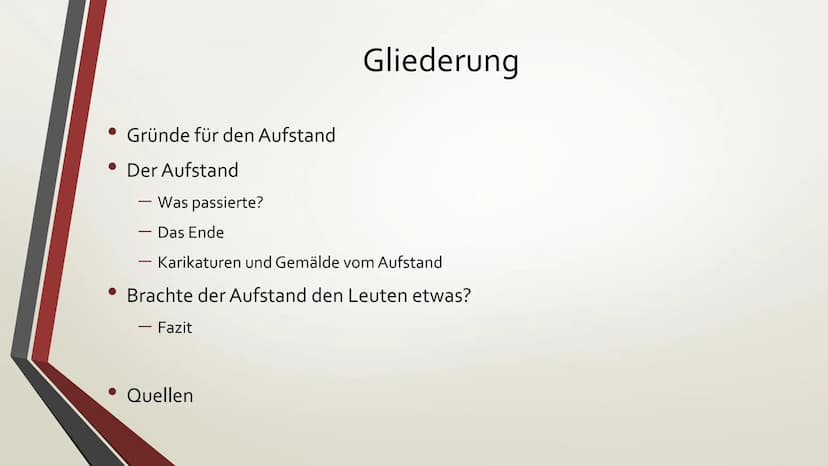 Handout: DER SCHLESISCHE WEBERAUFSTAND 1844
Gründe:
• Preisverfall ihrer Webprodukte durch industrielle Revolution in anderen
Ländern
• Vers