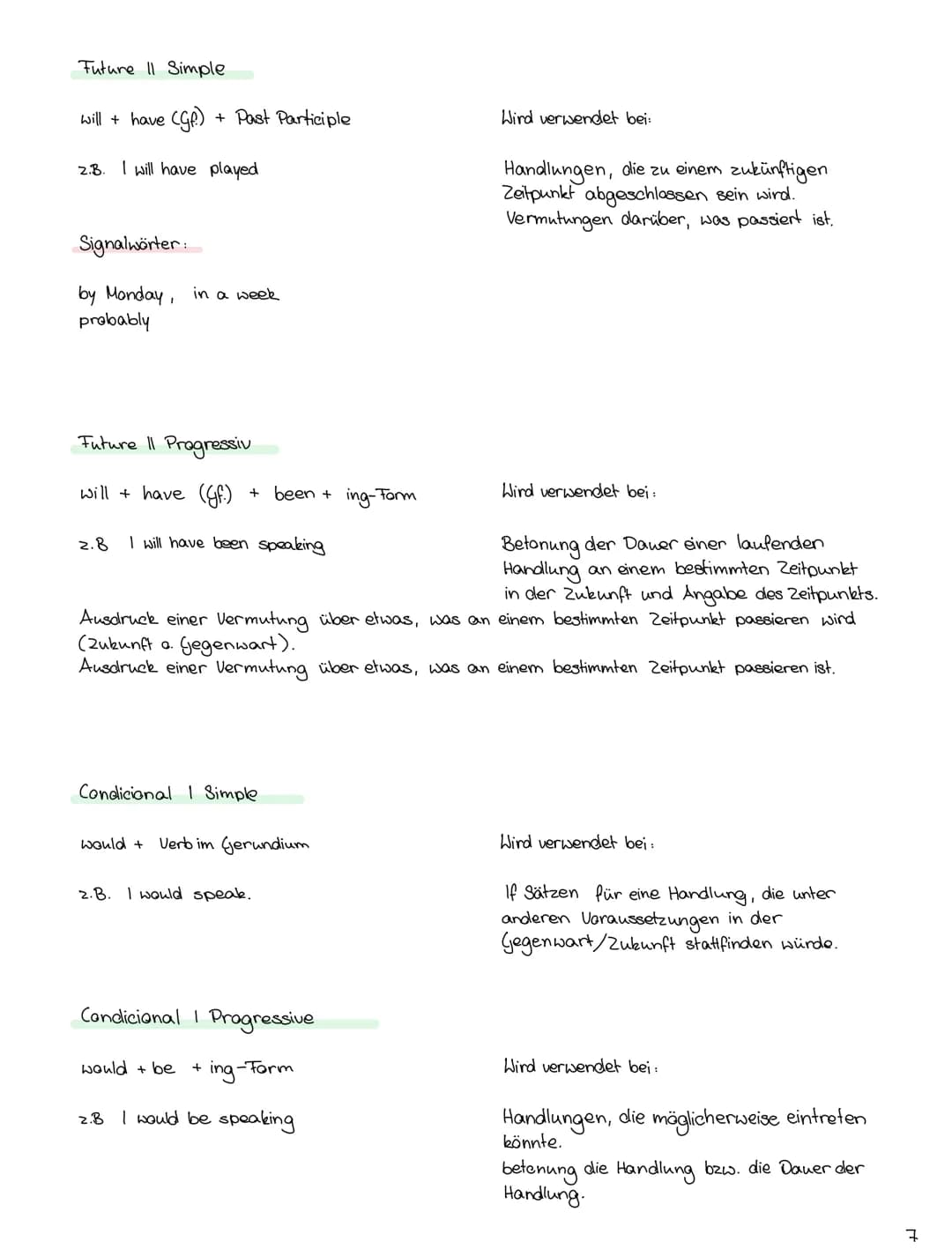 Simple Present
Positiv
1/you/we/they I speak
he/she/it
he speaks
unregelmäßig
am
he/she/it
is
you/we/there are
he/she/it
s' muss mit !
Prese