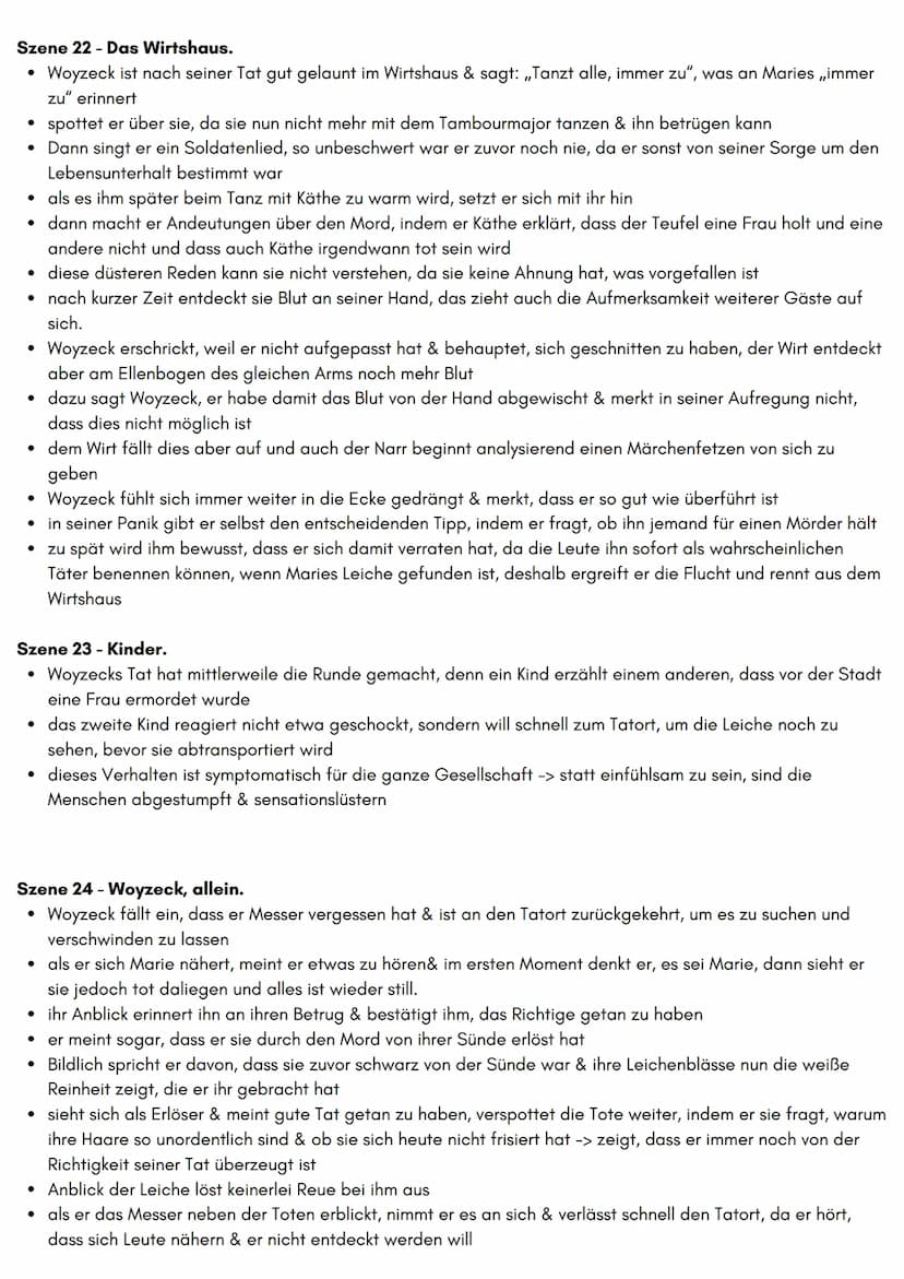 WOYZECK
Grobe Inhaltsangabe
Der Soldat Franz Woyzeck will seine Freundin und seinen unehelichen Sohn Christian finanziell unterstützen,
wesh