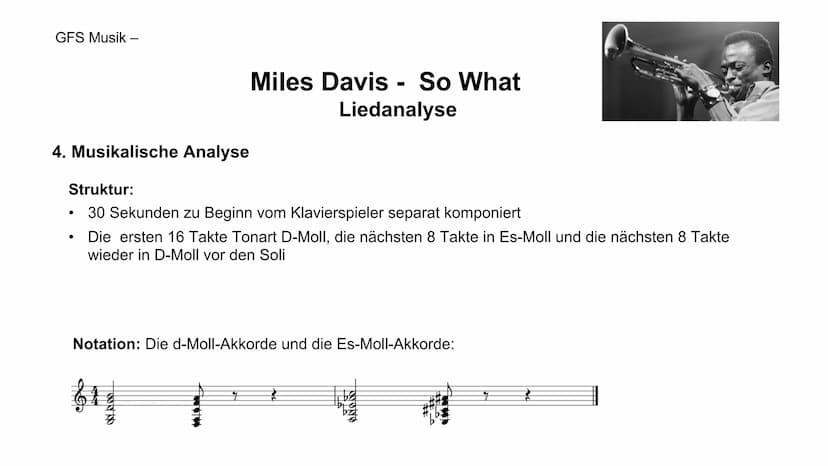 Miles Davis - So what
SO WHAT?
MILES DAVIS
GFS Musik
ORIGINAL MASTER RECORDING
MILES DAVIS Kind of Blue
with Julian "Cannonball Adderley
Pau