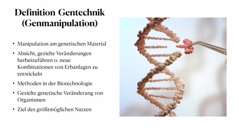 Genmanipulation bei Tieren
und Planzen
Anna-Lena Wiechmann, 27.02.2022 Definition Genmanipulation
• Was ist Gentechnik?
Geschichte der Gente