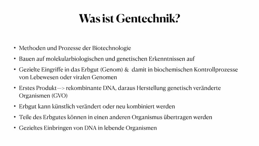 Genmanipulation bei Tieren
und Planzen
Anna-Lena Wiechmann, 27.02.2022 Definition Genmanipulation
• Was ist Gentechnik?
Geschichte der Gente