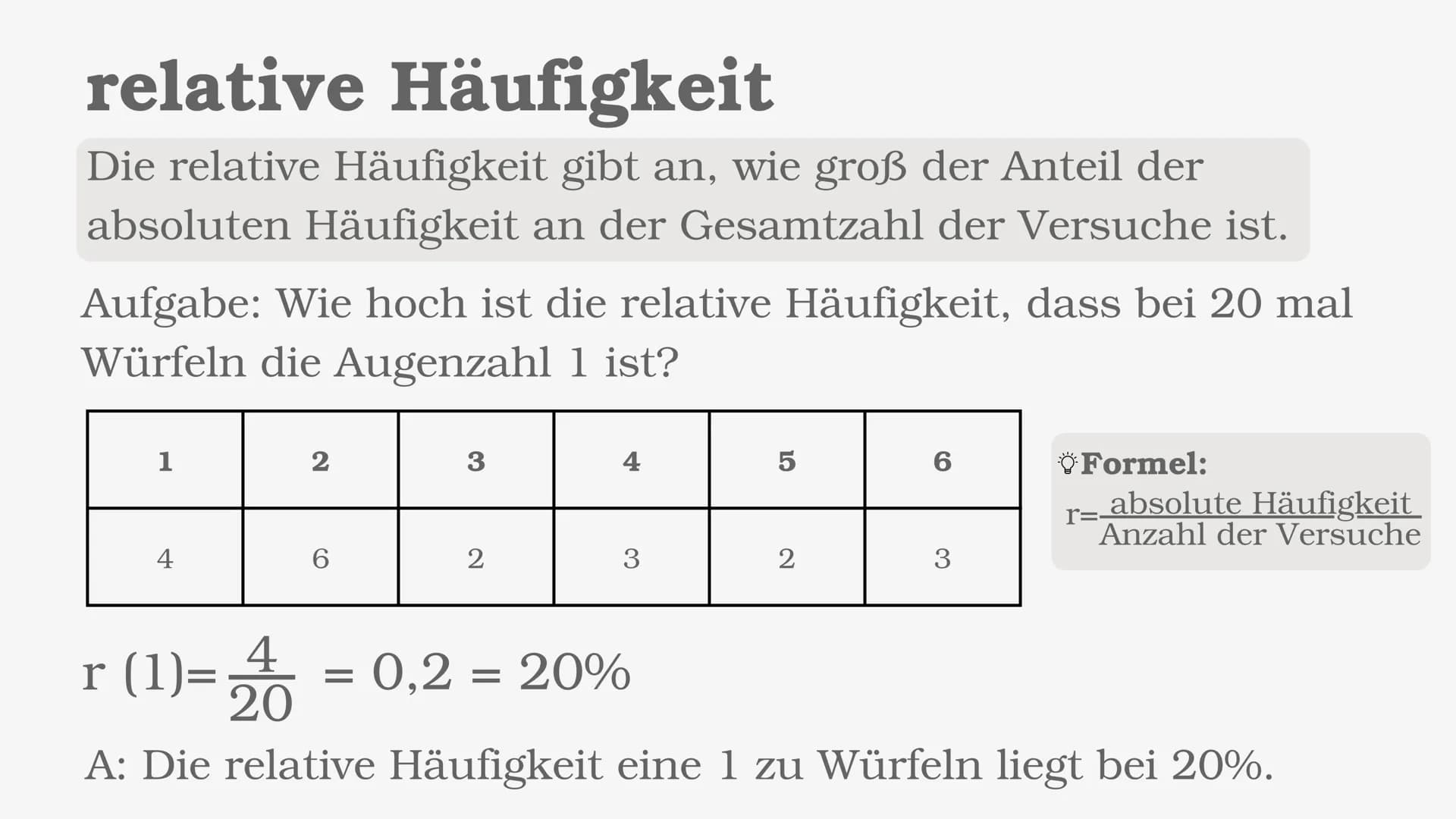 Stochastik
e Inhaltsverzeichnis
• Grundbegriffe der Stochastik
• absolute Häufigkeit
• relative Häufigkeit
• einstufiges & mehrstufiges Zufa