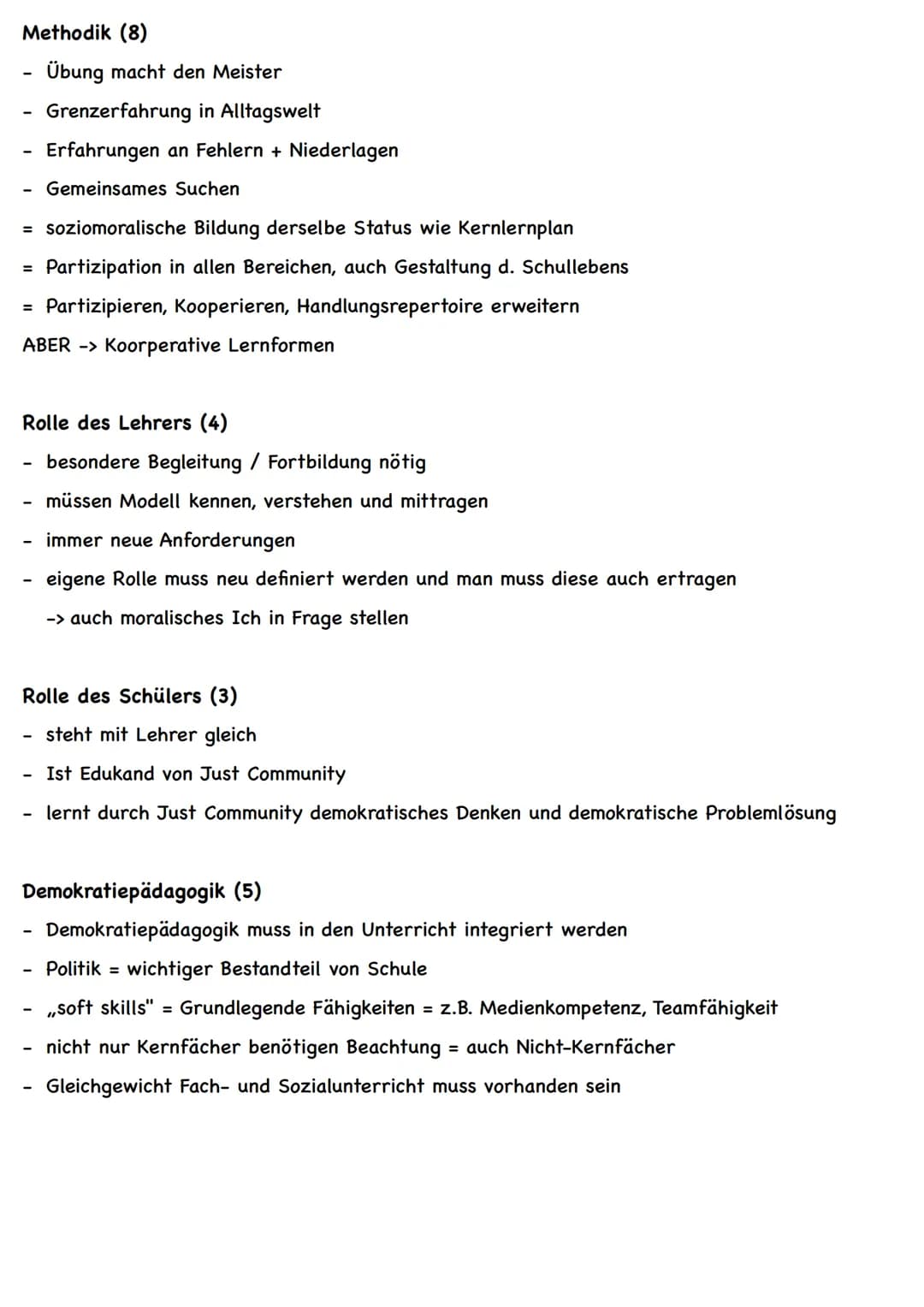Moralische Erziehung nach Kohlberg
Kerngedanken
- Kohlbergs Studien zur Entwicklung der moralischen Urteilskompetenz bauen auf Piagets
Forsc