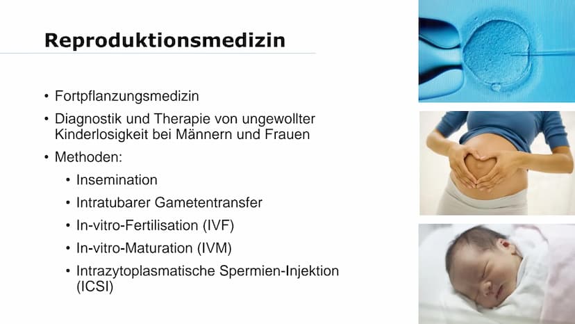 Wer von euch möchte mal Kinder haben? Was macht ihr, wenn es nicht funktioniert? Gliederung
➤Reproduktionsmedizin
Retorten-Baby
> Methoden:
