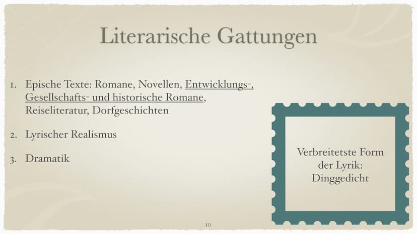REALISMUS
Epoche der schönen Wirklichkeit
(1848-1890) 1. Was ist der Realismus?
2. Vorstellung: bürgerlicher und poetischer Realismus
Histor