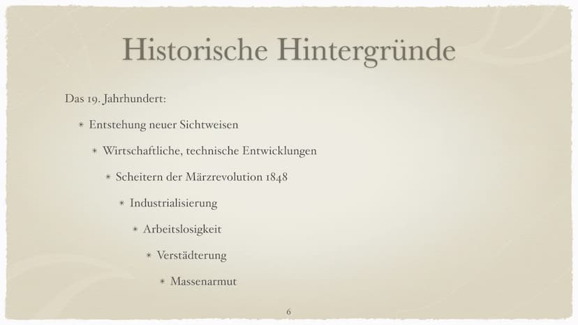 REALISMUS
Epoche der schönen Wirklichkeit
(1848-1890) 1. Was ist der Realismus?
2. Vorstellung: bürgerlicher und poetischer Realismus
Histor