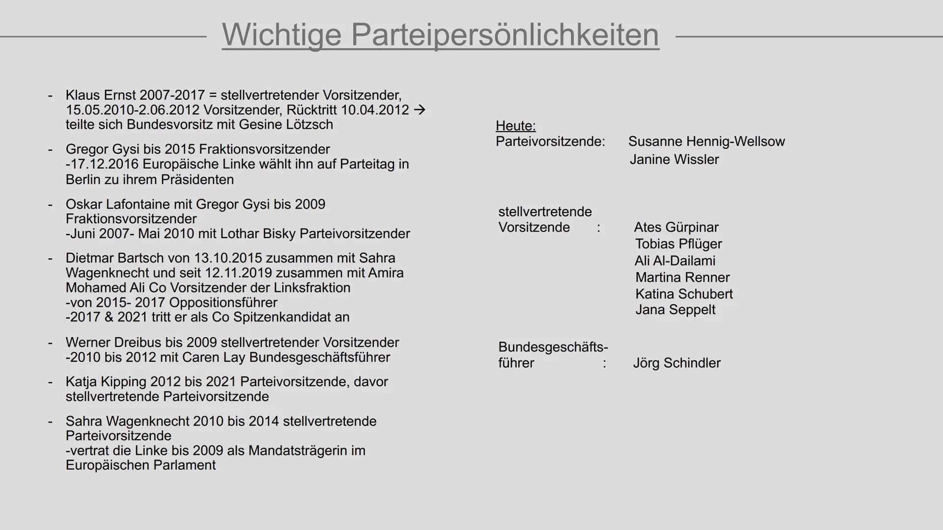 DIE LINKE.
COTONE
Präsentation von Sarah Grabow
Klasse 9a Folie 1: Deckblatt
• Folie 2: Gliederung
Folie 3: Ideologie
Folie 4: historische E