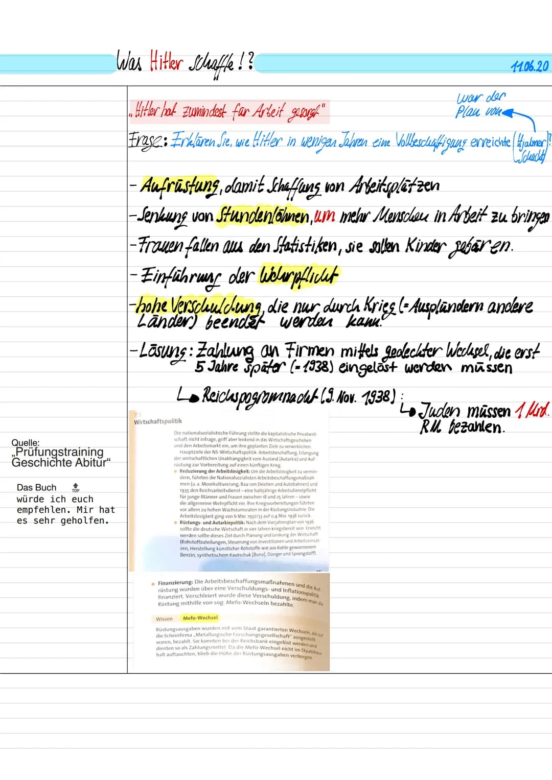 Quelle:
„Prüfungstraining
Geschichte Abitur"
Das Buch TOP
würde ich euch
empfehlen. Mir hat
es sehr geholfen.
Was Hitter Schaeffle! ?
1. Hit