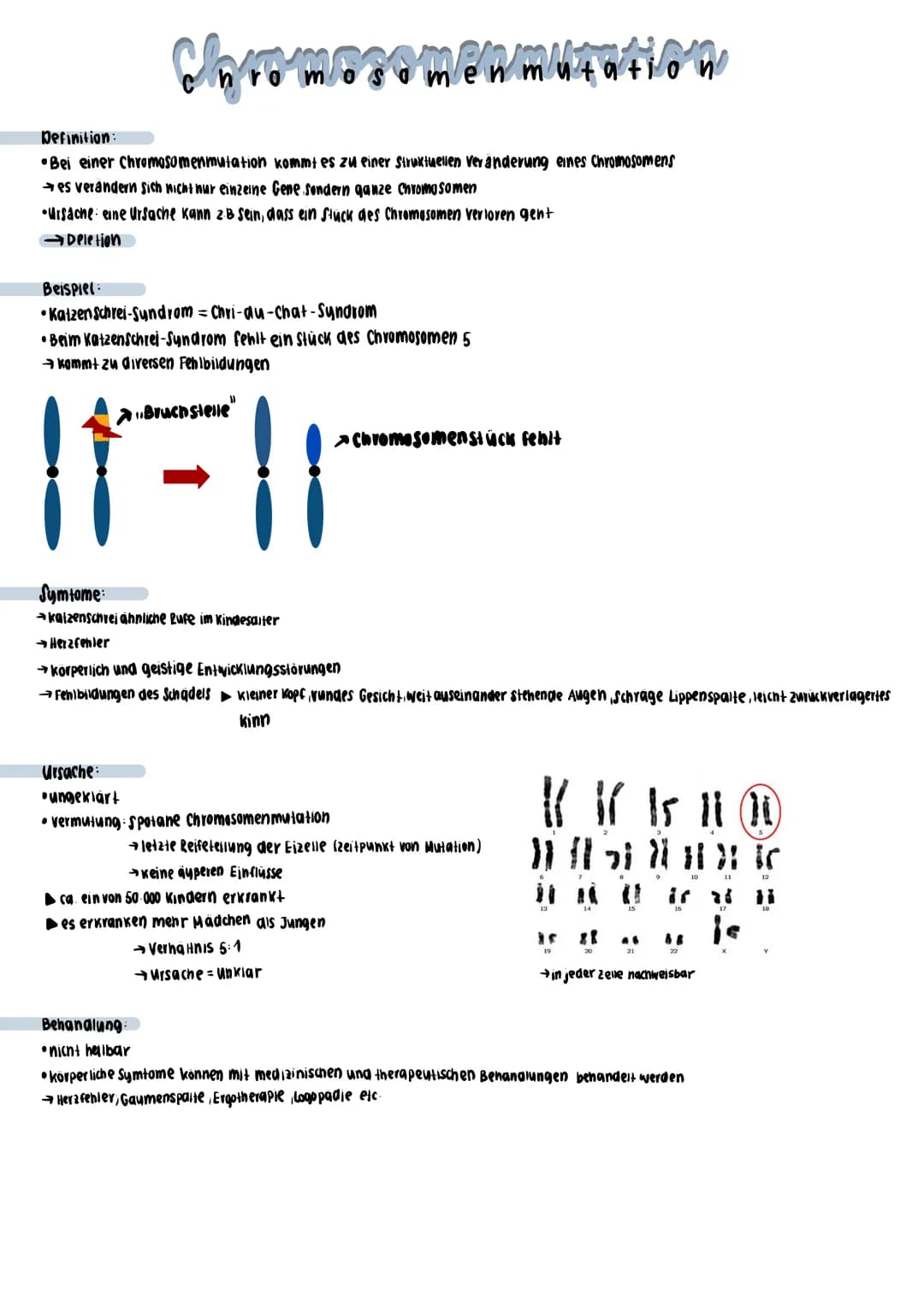 -Insertion
-Deletion /Inversion
Mutationen sind genetische Veränderungen einer Zelle
►Wenn Veränderung nur einzelne Gene betrifft spricht ma