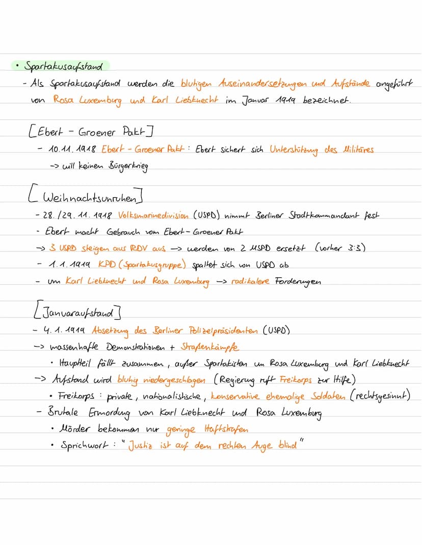 1918-1920
Novemberrevolution
• Hintergrund
Deutsches Kaiserreich befindet sich im 1. WK -> nur noch in der Defensive
Oberste Heeresleihung (