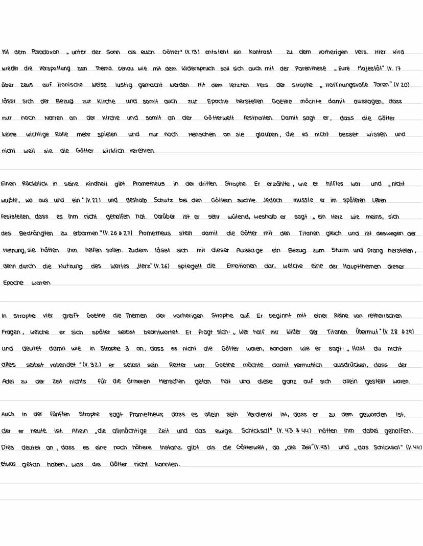 ANALYSE-PROMETHEUS
dem Jahr 1774 ist ein typisches werk aus der Zeit des Sturm und Drang,
da es um die Anklage gegen die Götterwelt von Prom