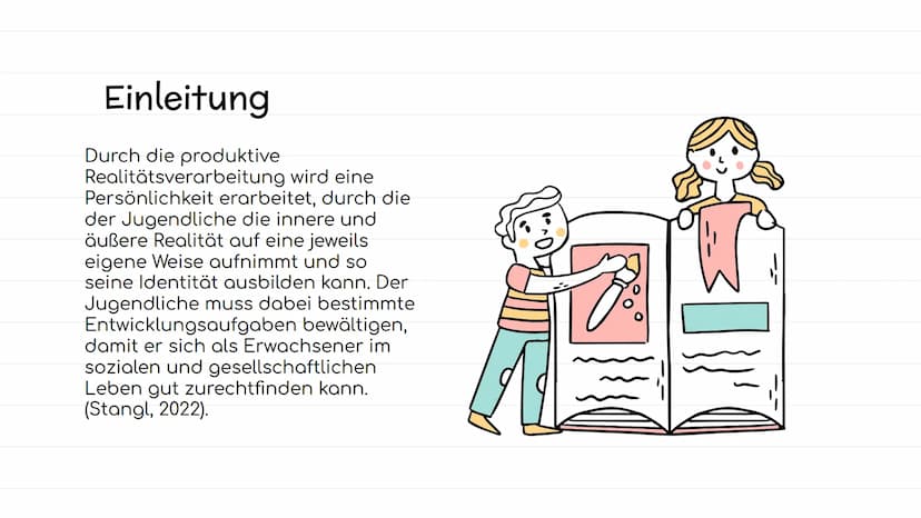 0))
B
P
C
FJ
Das Modell der produktiven
Realitätsverarbeitung
nach Klaus Hurrelmann
"
Eine Präsentation von Leni und Hira
11
))
G
JI
A 01
(
