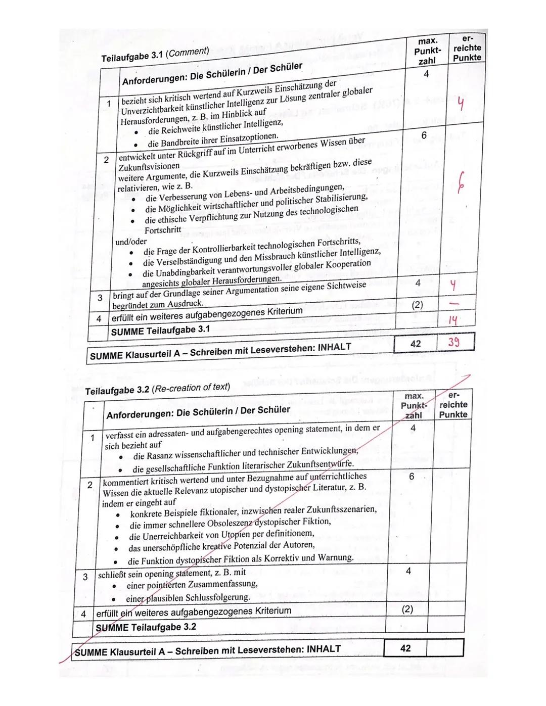 Klausur A
1.
Klausurteil A: Leseverstehen und Schreiben integriert
Outline the risk and benefits of artificial intelligence (AI) as depicted