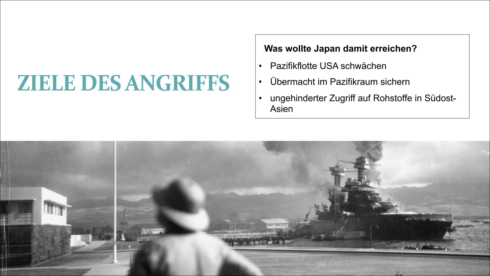 PEARL HARBOR
Das Schlüsselereignis im 2. Weltkrieg
von Lilly Unbehaun, Theresa Jakusch & Chantal Lautenschläger GLIE
DER
UNG
1. Aufgabenstel