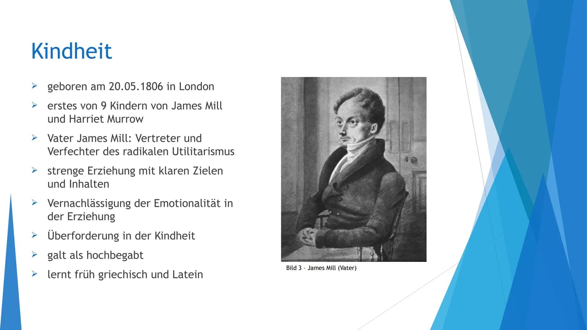 John Stuart Mill
Leben & Wirken
■
,,Die einzige Freiheit, die
diesen Namen verdient,
besteht darin, unser
eigenes Wohl auf unsere
eigene Art