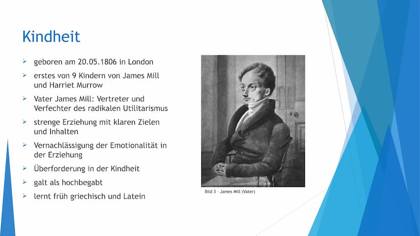John Stuart Mill
Leben & Wirken
■
,,Die einzige Freiheit, die
diesen Namen verdient,
besteht darin, unser
eigenes Wohl auf unsere
eigene Art