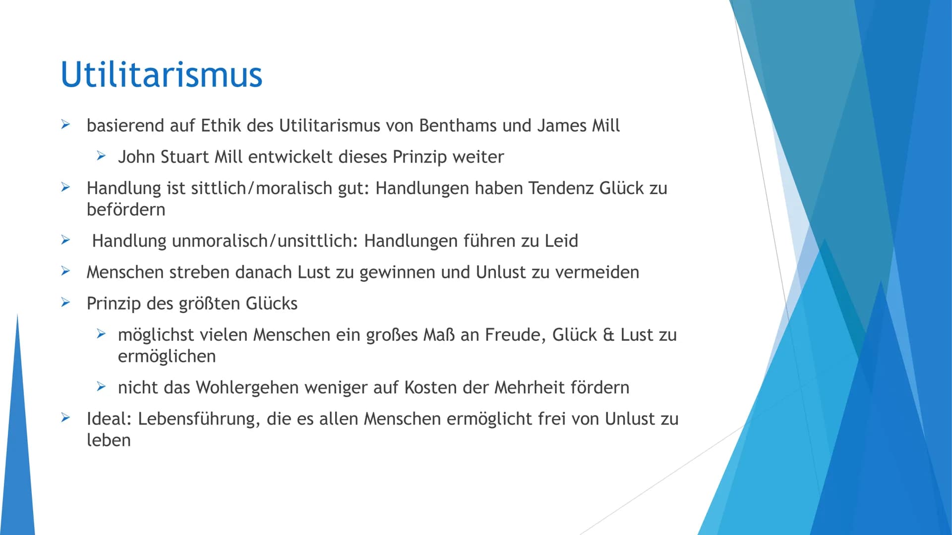John Stuart Mill
Leben & Wirken
■
,,Die einzige Freiheit, die
diesen Namen verdient,
besteht darin, unser
eigenes Wohl auf unsere
eigene Art