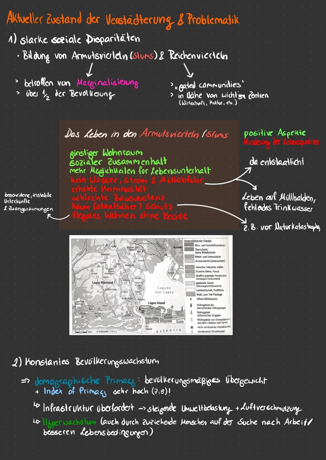 Verstädterung
Allgemeine Informationen über Logos
I. GEOGRAPHISCHE LAGE
• größte Stadt Nigerias, zweitgrößte Stadt Afrikas
in Westafrika
I. 