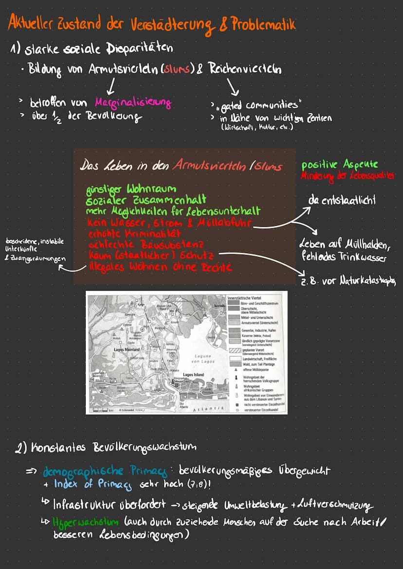 Verstädterung
Allgemeine Informationen über Logos
I. GEOGRAPHISCHE LAGE
• größte Stadt Nigerias, zweitgrößte Stadt Afrikas
in Westafrika
I. 