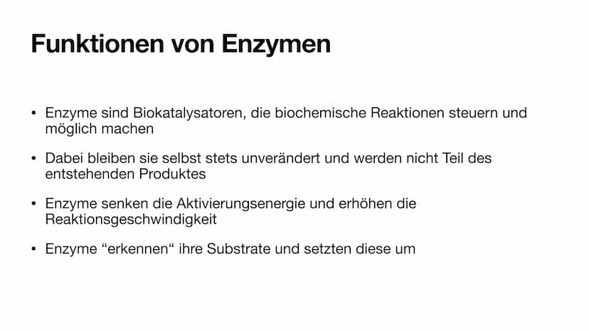 Enzyme im Alltag Inhaltsverzeichnis
• Funktion von Enzymen
●
Enzyme im Alltag und Industrie
Enzyme in der Medizin
Gewinnung
• Vorteile und N