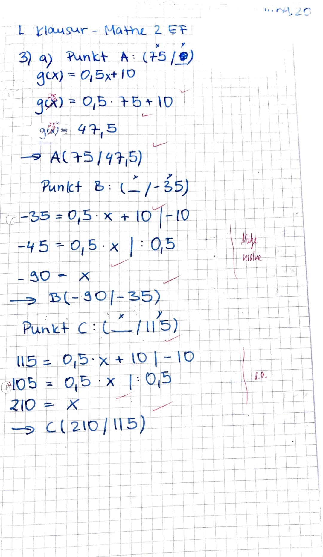 Aufgabe 5:
(c)
a.) Ordne jeder Funktionsvorschrift einen passenden Graphen zu und begründe deine Zuordnung.
(Beachte: Die Begründung macht d