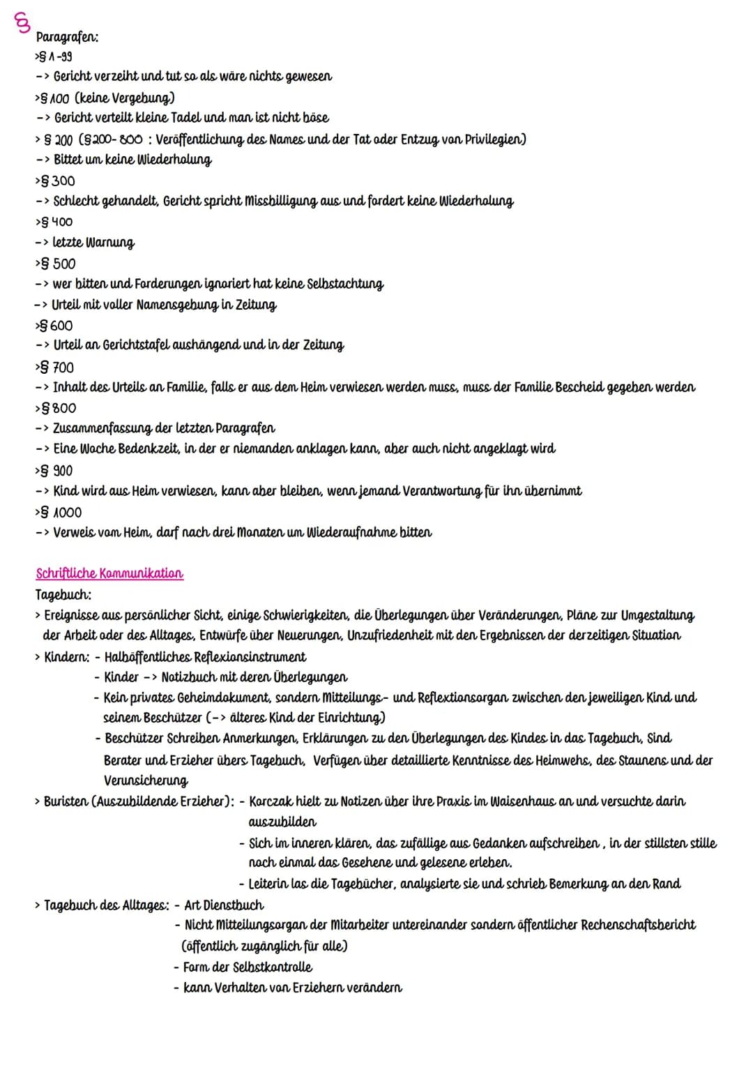 Reformpädagogik nach Janusz Korczak
Merkmale der Reformpädagogik
> Pädagogik vom Kinde aus
> Ernstnehmen der Persönlichkeit und Individualit