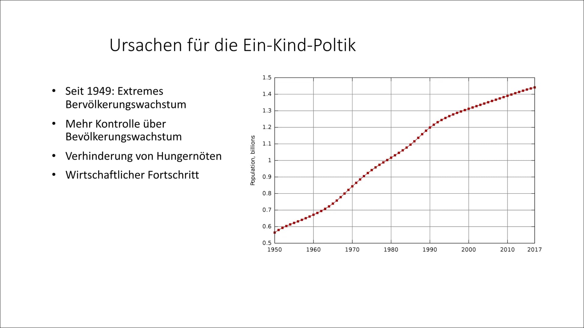 Ein-Kind-Poltik in China Inhalt
●
●
●
●
●
Allgemeine Bevölkerung in China
Ein-Kind-Poltik Allgemein
Ursachen für die Ein-Kind-Poltik
Vergüns