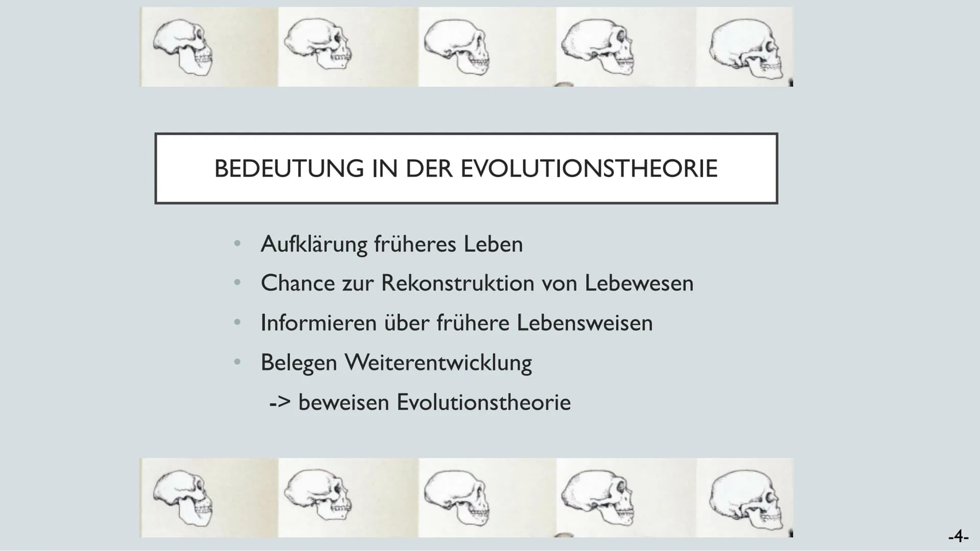 FOSSILIEN
20.01.22
Chantal Rehmet & Ylva Liese Was sind
Fossilien?
Altersbestim-
mung
GLIEDERUNG
Charles Darwin
Unterscheidung
Evolutions-
t
