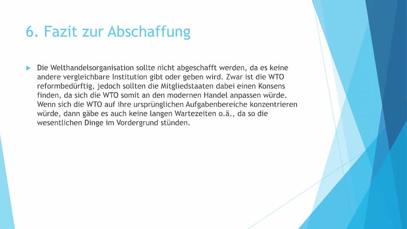 Die WTO -
Hüterin des Welthandels?
Präsentation von Darja Tkatsch und Elena Rüll Gliederung
1. Was ist die WTO?
2. Was sind ihre Aufgaben un