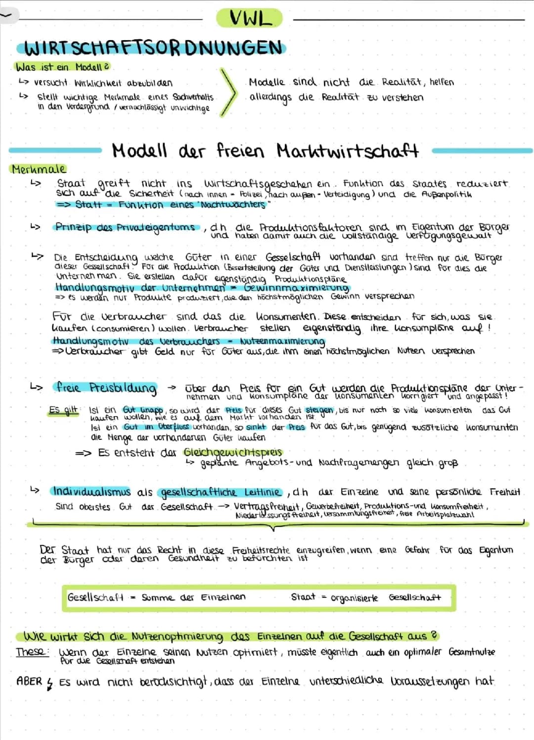 Wirtschaftsordnungen 
