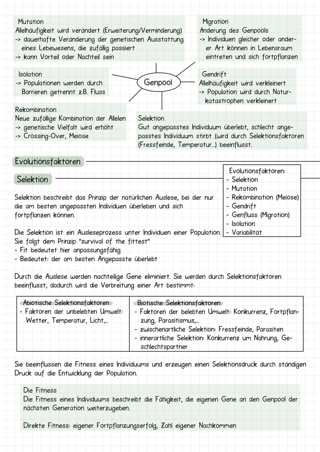 Evolutia
Evolution nach Lamarck
Schrittweise aktive Anpassung der Arten an ihre Umwelt durch Vererbung erworbener
Eigenschaften: Artwandel, 