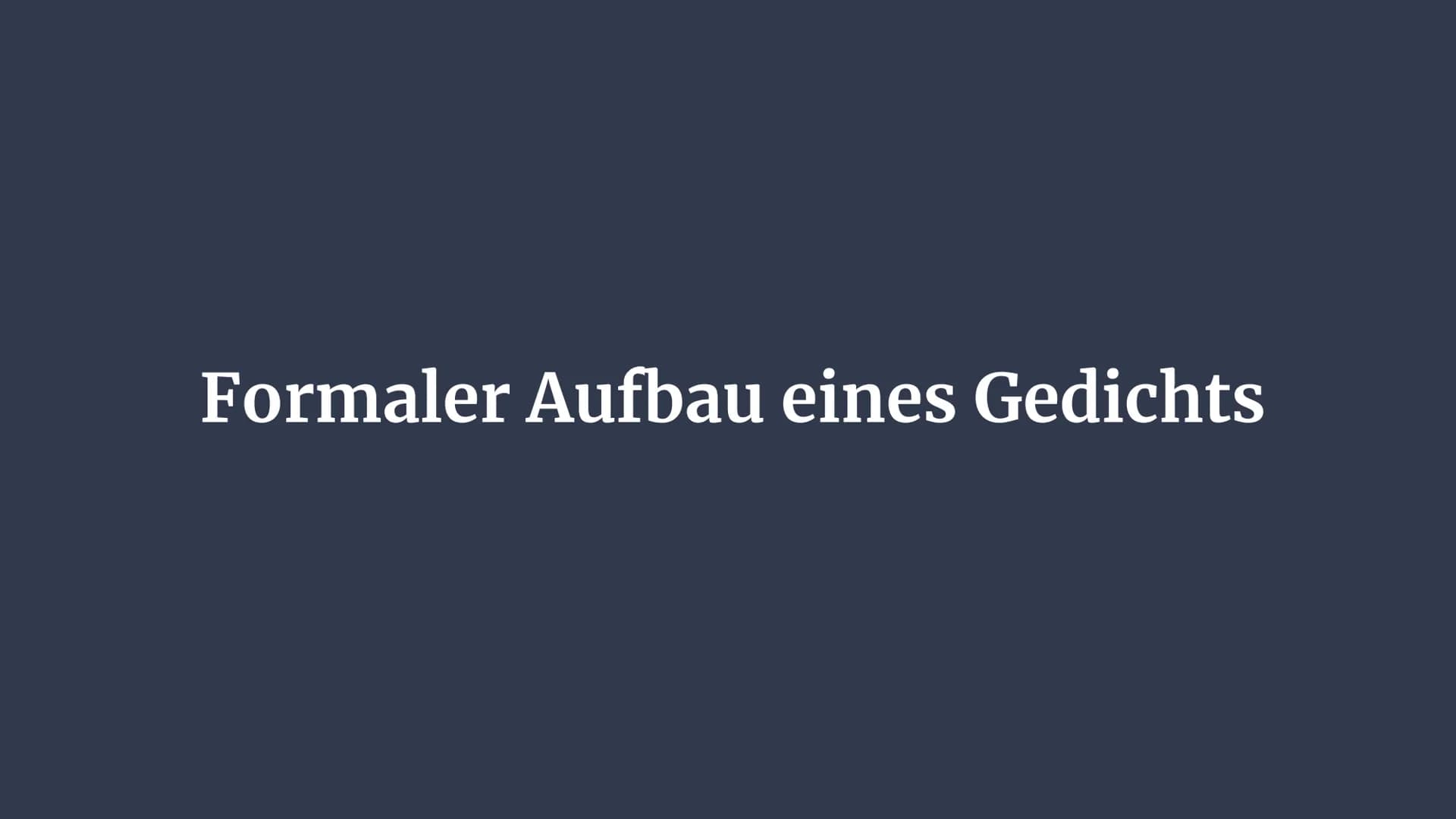 Lyrik Inhaltsverzeichnis:
1.
2.
Formaler Aufbau
Aufbau einer Gedichtanalyse &
Gedichtvergleich
Schwerpunkt: Analyse
Überleitungen
Schwerpunk