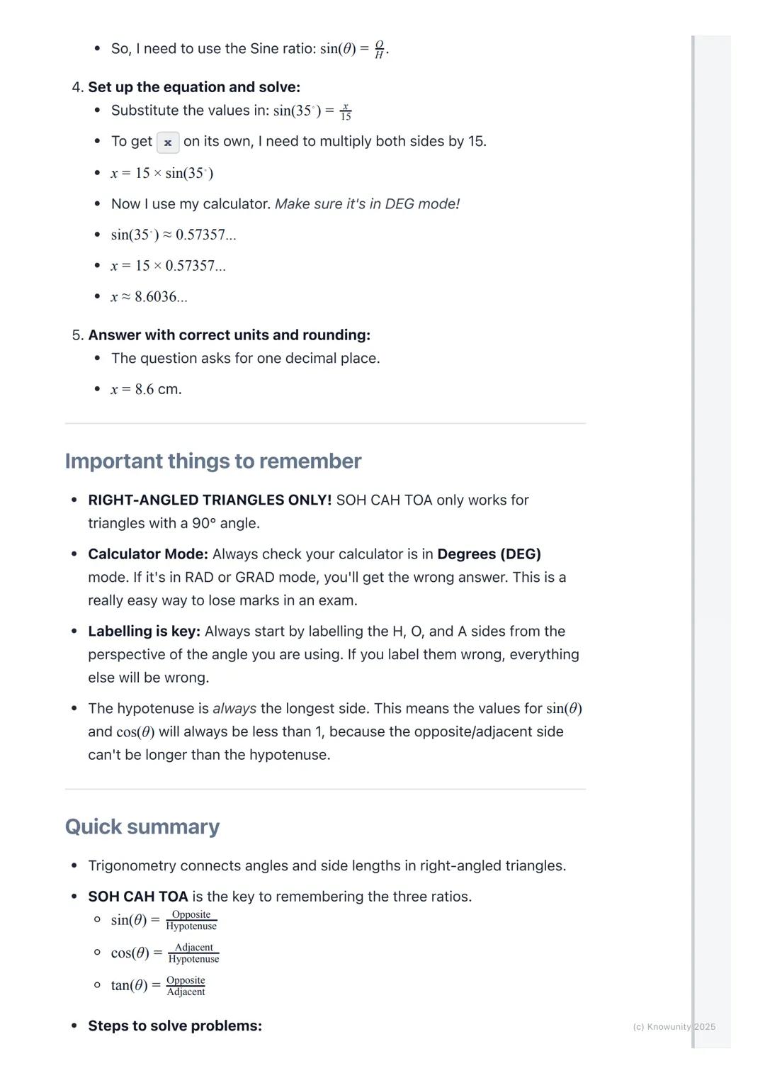 # Introduction to Trigonometric
Ratios

What is trigonometry about?

Trigonometry (or 'trig') is all about the relationship between the angl