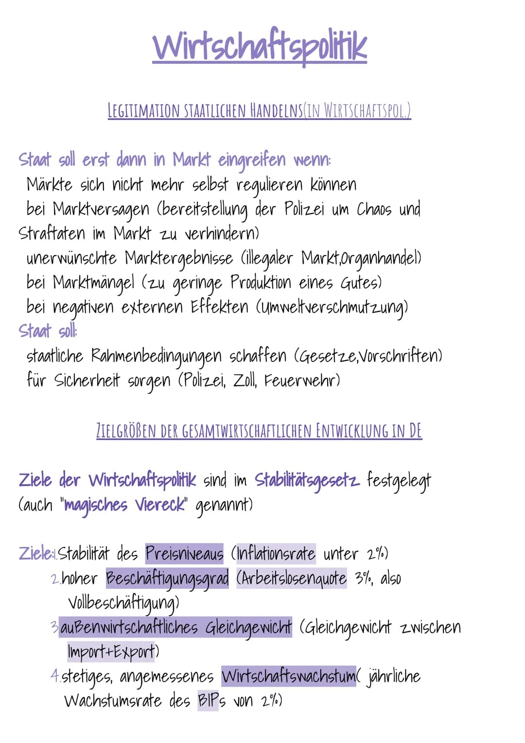 sowi Themen
Wi.pol: Legitimation staatlichen Handelns(in Wirtschaftspol.)
Zielgrößen d. gesamtwirtschftl. Entwicklung in DE
Qualitatives Wac