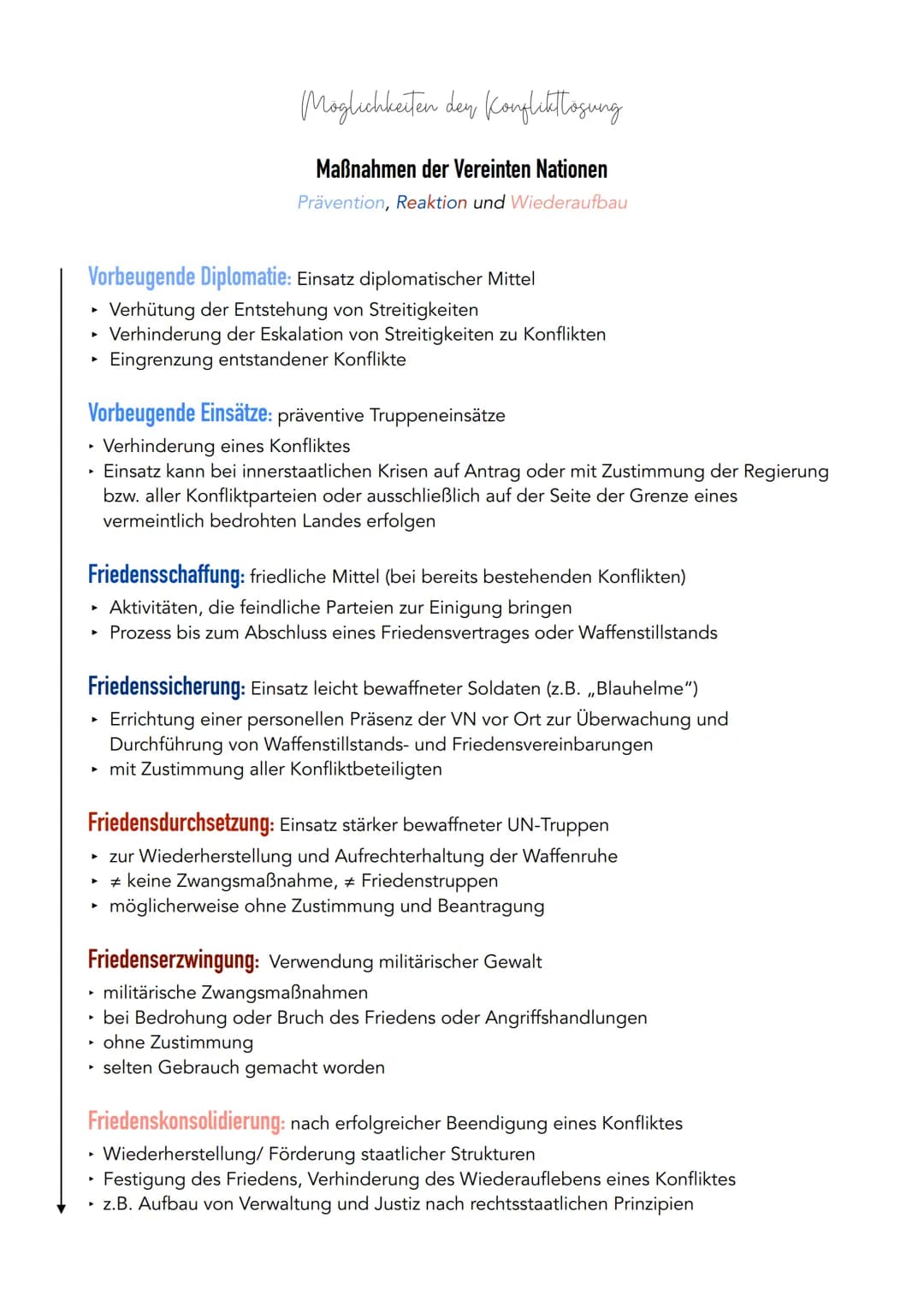 ➤
► 193 Mitgliedstaaten
▸ UN-Charta = UN-Gründungsdokument → Instrument des Völkerrechts
Allgemeine Erklärung der Menschenrechte
→ Ziele & G