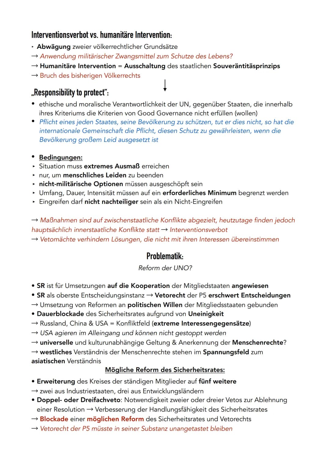 ➤
► 193 Mitgliedstaaten
▸ UN-Charta = UN-Gründungsdokument → Instrument des Völkerrechts
Allgemeine Erklärung der Menschenrechte
→ Ziele & G