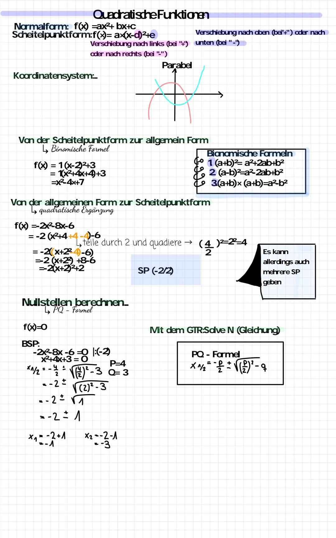 Was ist eine Funktion?
Steigung am):.
Koordinatensystem:
Wertetabelle:
Allgemeine Funktionsgleichung
BSP.
m=y²- y¹
x²-x¹
m=
P1(311)
LineareF