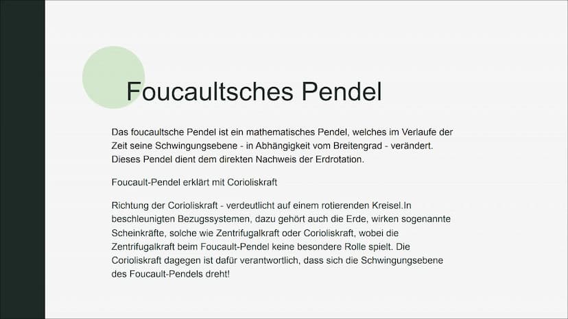 Die Corioliskraft
Von Ole Ellerbrok und Rike Otto Was ist die Corioliskraft
eigentlich?
Die Corioliskraft ist eine Trägheitskraft. In einem 