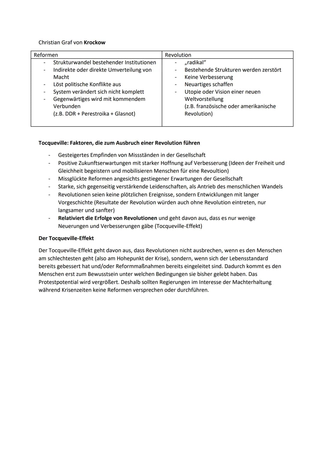 1. Semester: Krisen, Revolutionen und Umbrüche
Unterschiedliche Formen von Krisen
Politische Krise
Eine politische Krise entsteht, wenn das
