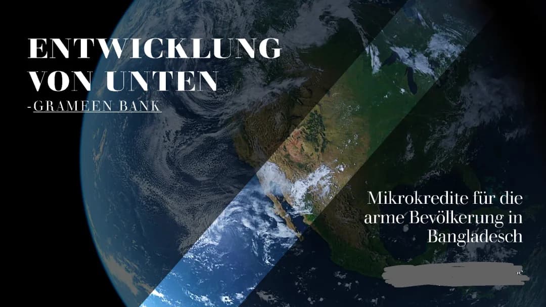 Grameen Bank- Mikrokredite- PowerPoint 