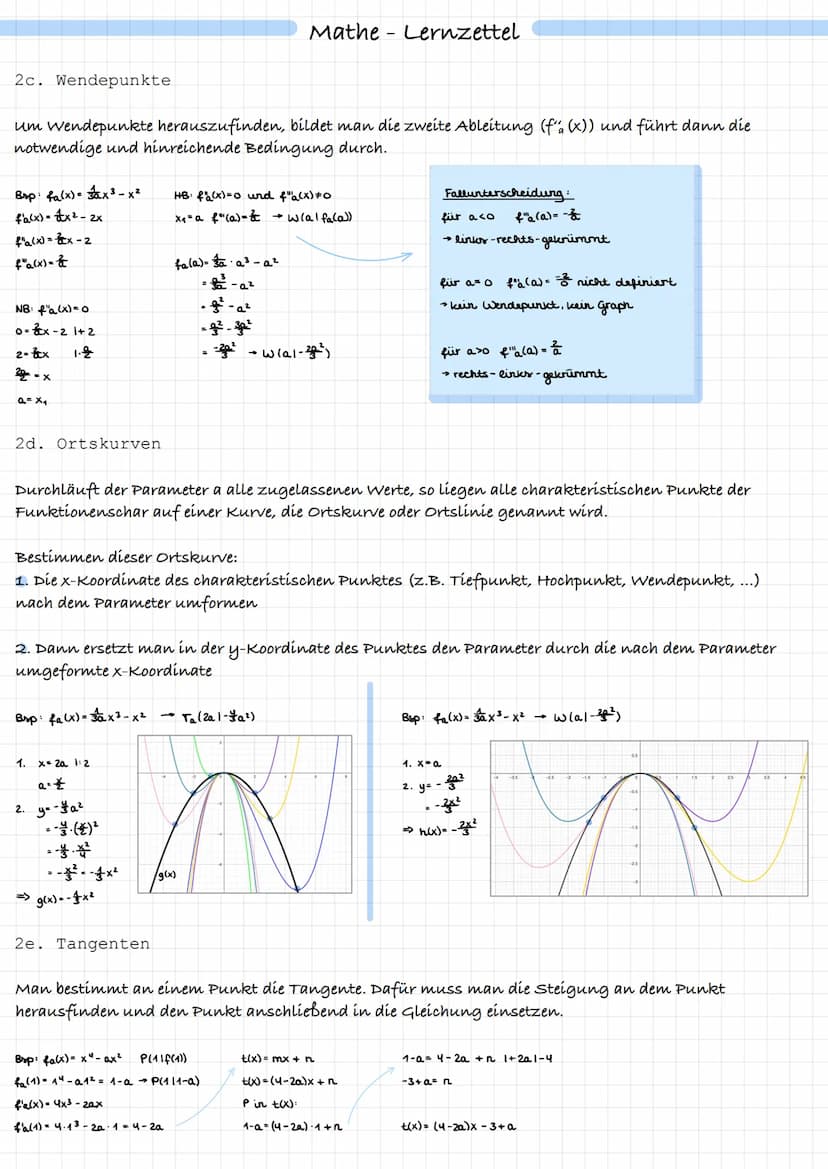 1. Funktionen mit Parametern
Es gibt Funktionen, die nicht nur von variablen, sondern auch von Parametern abhängen. Diese
Parameter (meist a
