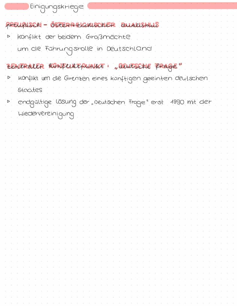 Einigungskriege
preußen im deutschen bund
▷ Königtum.
▷ Herrschergeschlecht Hohenzollern.
protestantisch
Nach dem Scheitern der Revolution
↳