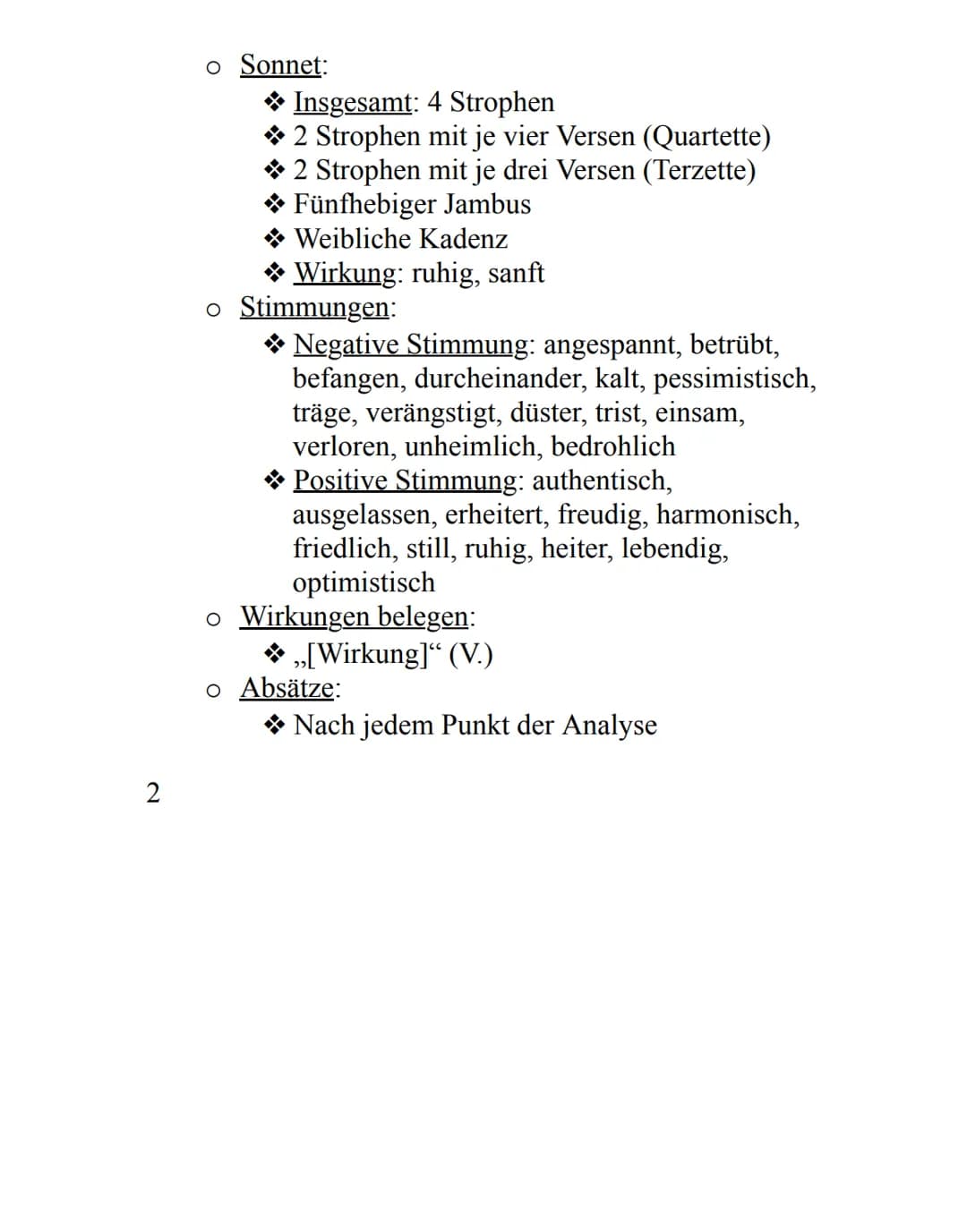 Deutsch Lernzettel
Gedichtsanalyse
1. EINLEITUNG
➤ In dem Gedicht ,,[Name des Gedichts]", das im
Jahre [Entstehungsjahr] entstand,
thematisi