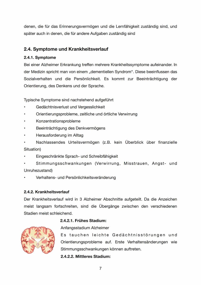GFS - Biologie
Alzheimer
K1
07. Juli 2021
1 Inhaltsverzeichnis
1. Einleitung..
2. Hauptteil.
2.1 Was ist Alzheimer / Demenz...
2.2 Forschung
