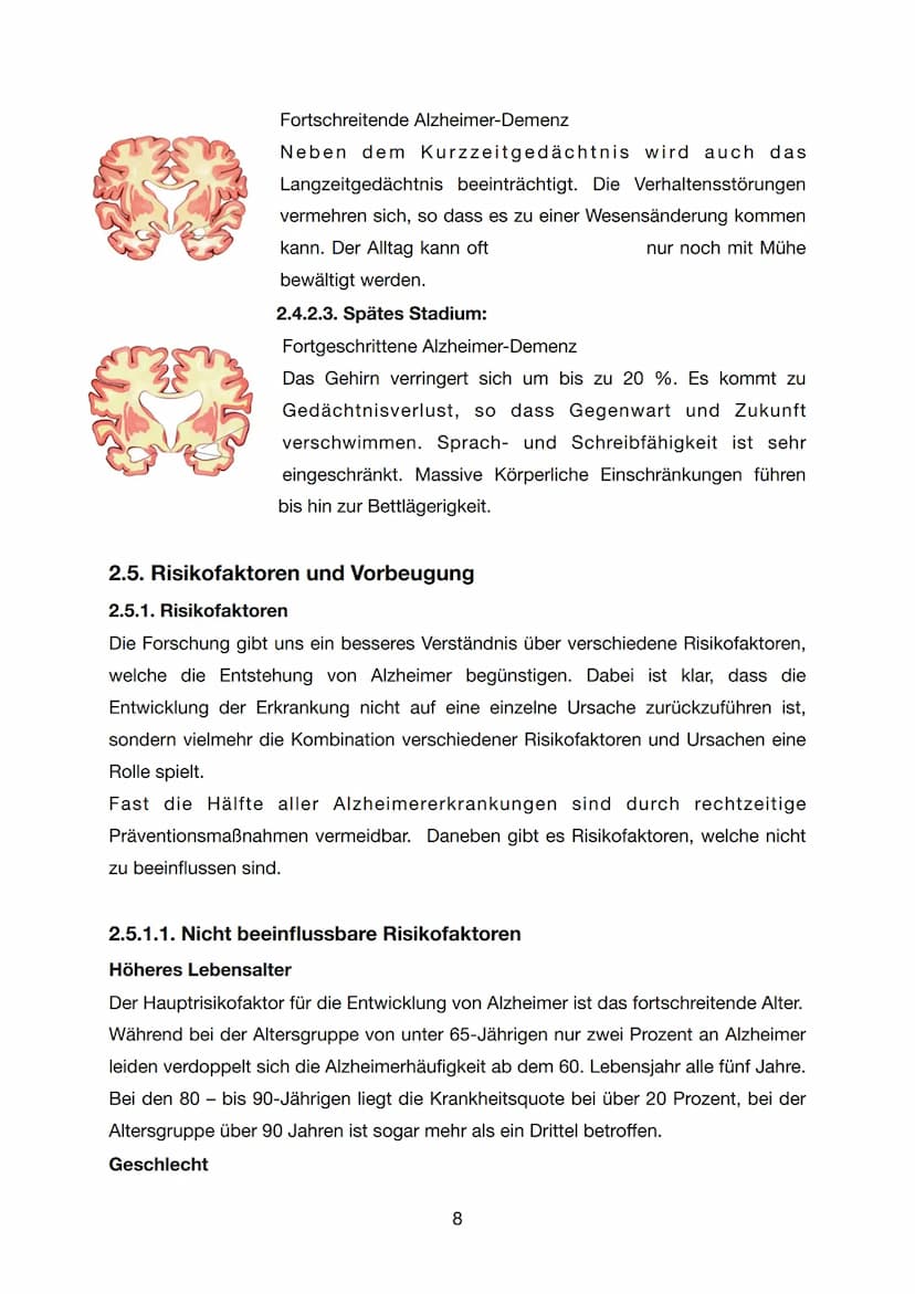 GFS - Biologie
Alzheimer
K1
07. Juli 2021
1 Inhaltsverzeichnis
1. Einleitung..
2. Hauptteil.
2.1 Was ist Alzheimer / Demenz...
2.2 Forschung