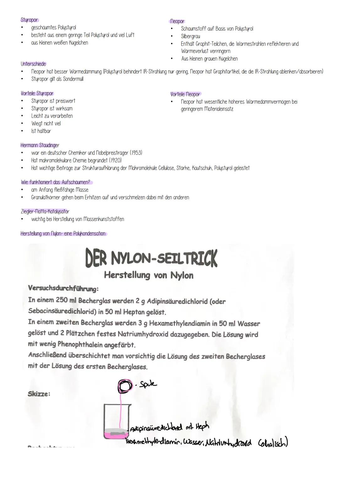 # KUNSTSTOFFE

Definition
- Kunststoffe sind Werkstoffe, die auf kunstlichem Weg oder durch Abwandlung von Naturprodukten entstehen
- Kunsts