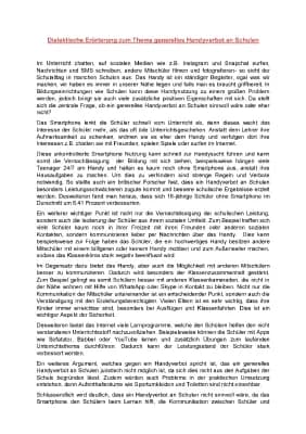 Know Erörterung: Handyverbot an Schulen thumbnail